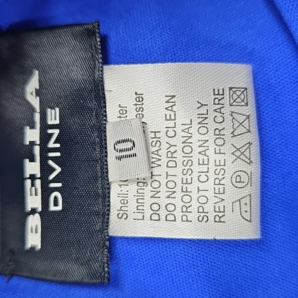 Bella Divine Corset Dress, Cobalt Blue, Size 10, Prom Dress / HOCO - Picture 11 of 14
